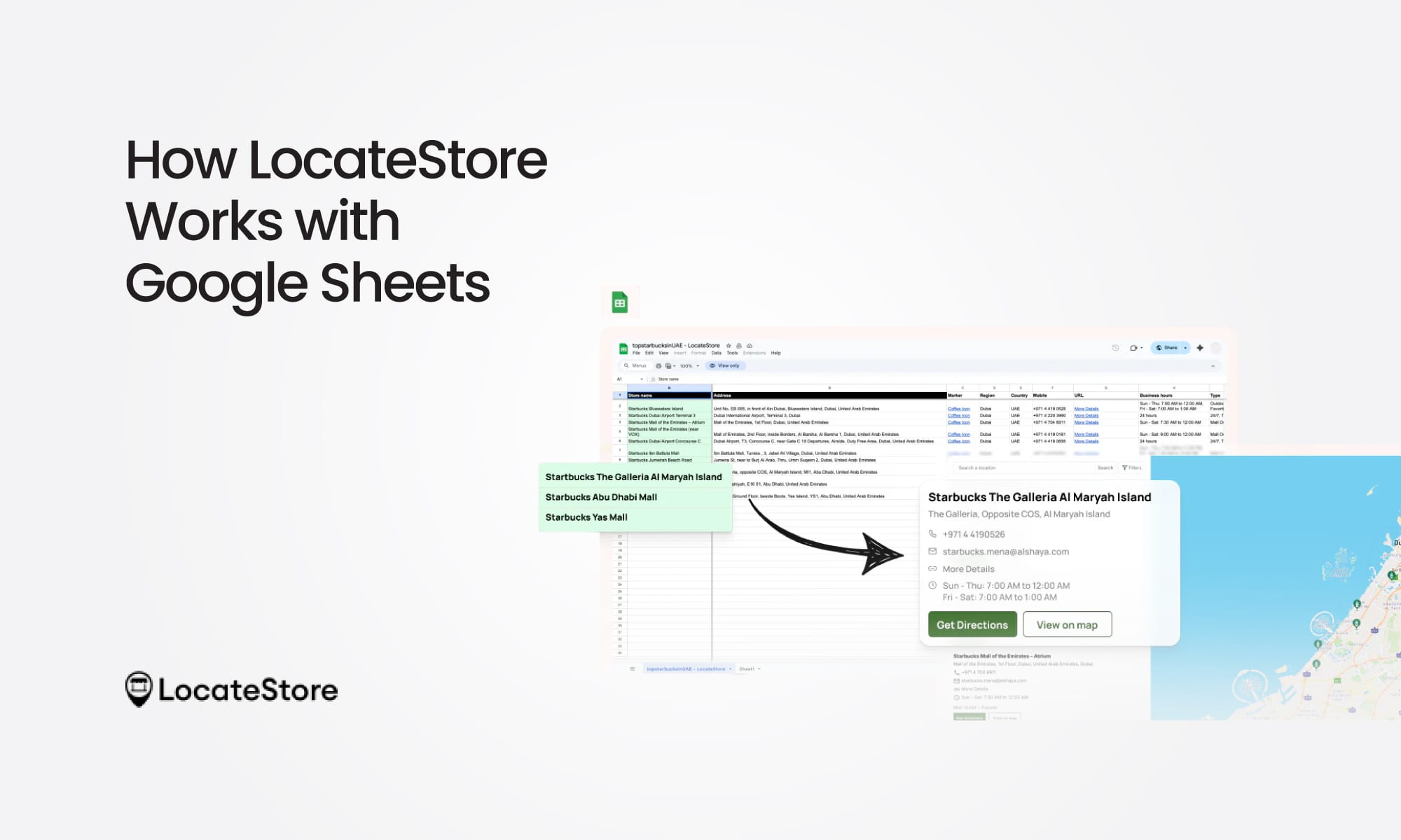 How LocateStore Works with Google Sheets