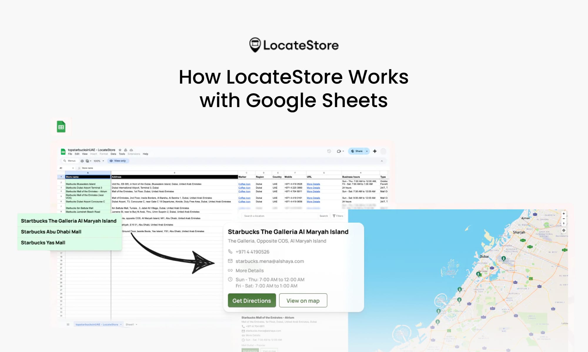 LocateStore Works with Google Sheets