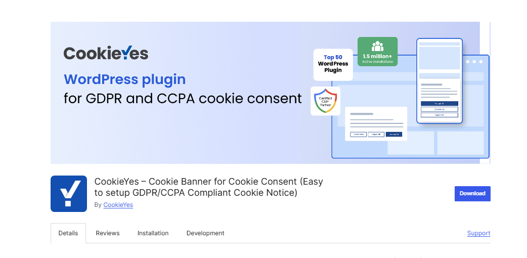 Cookie Consent and Privacy Widget