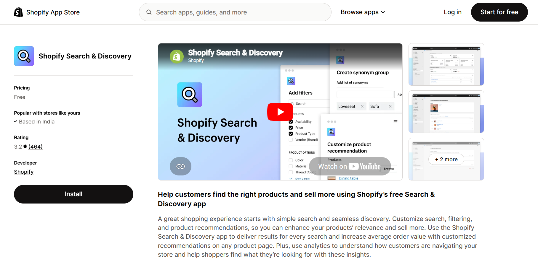 Shopify Search & Discovery