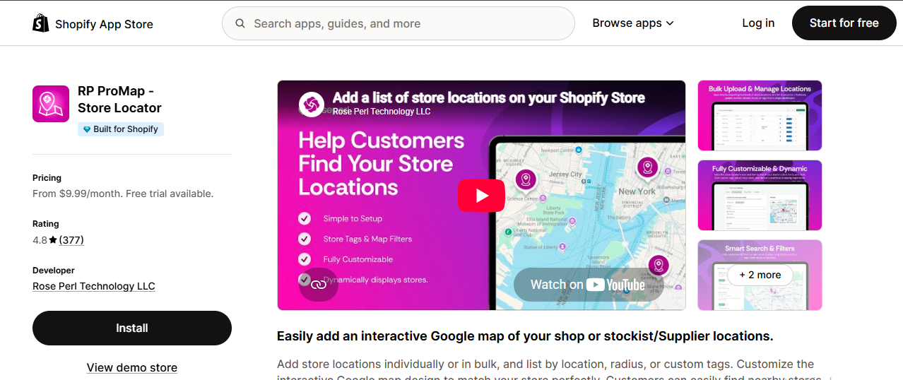 RP ProMap: Store Locator