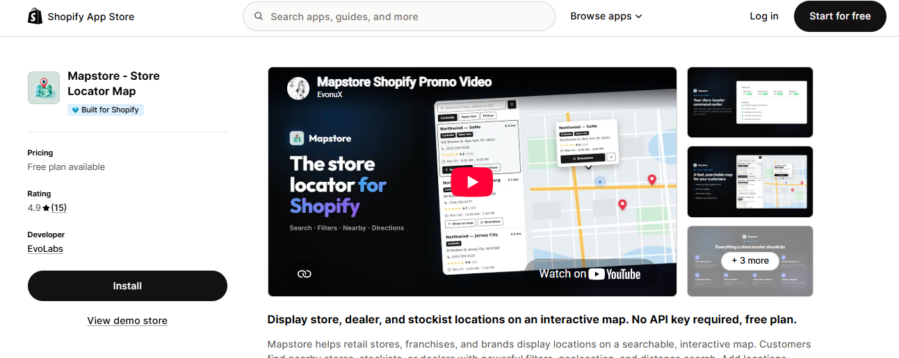 Mapstore: Store Locator Map